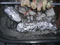 Maiskolben grillen